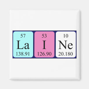 Laine periodic table name magnet