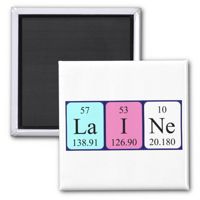 Laine periodic table name magnet (Front)