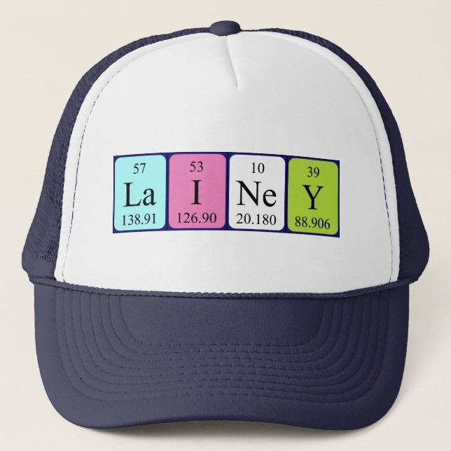 Lainey periodic table name hat (Front)