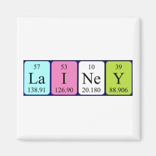 Lainey periodic table name magnet