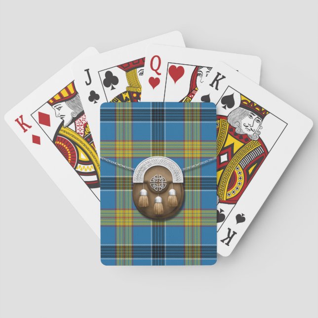 Laing Tartan And Sporran Playing Cards (Back)