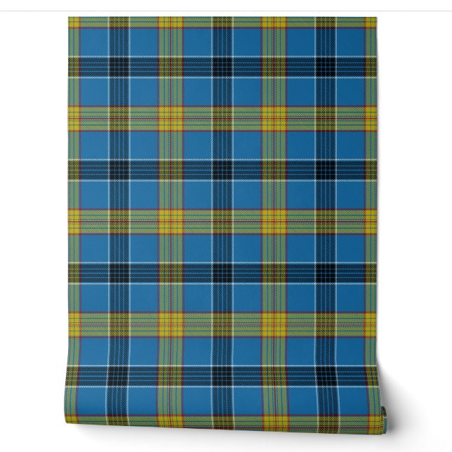 Laing Tartan Plaid Scottish Clan Wallpaper (Unrolling)