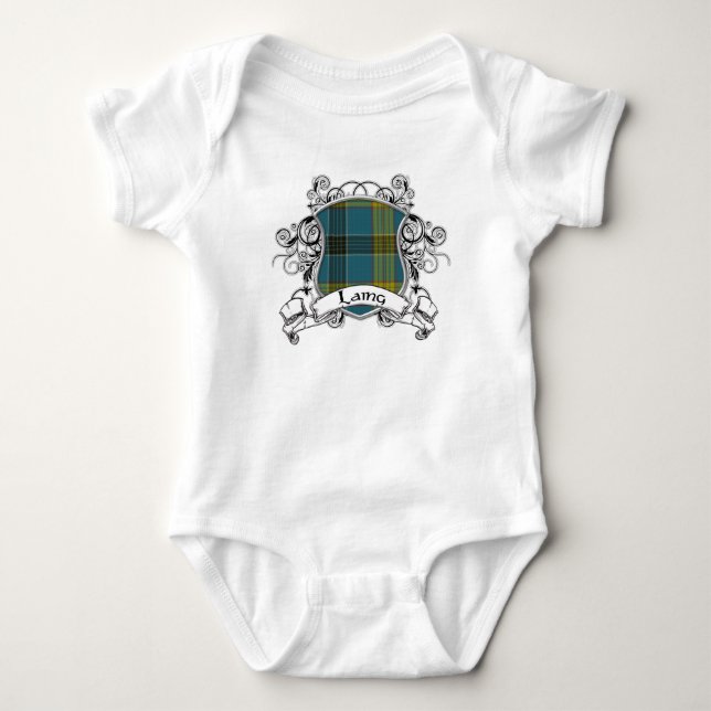 Laing Tartan Shield Baby Bodysuit (Front)