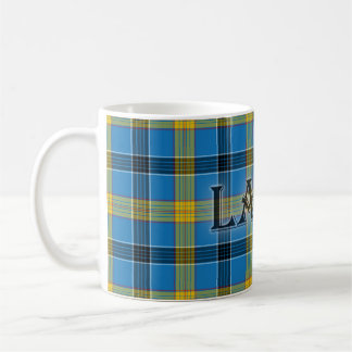 Laing Tartan with the Last Name Coffee Mug