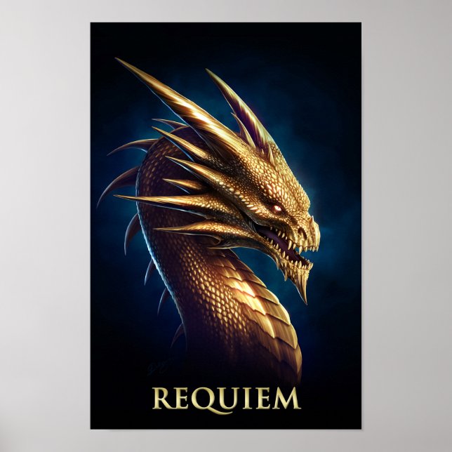 "Laira" Gold Dragon of Requiem Poster (Front)
