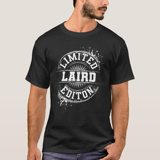 LAIRD Funny Surname Family Tree Birthday Reunion G T-Shirt (Front)