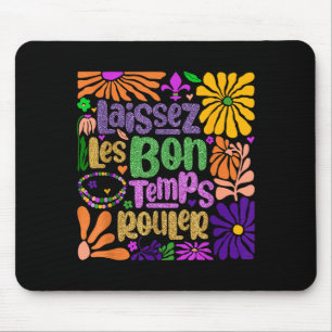 Laissez Bon Temps Rouler New Orleans Boho Mardi Gr Mouse Mat