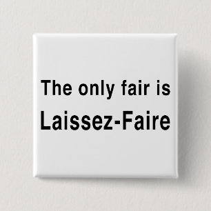 Laissez-Faire 15 Cm Square Badge