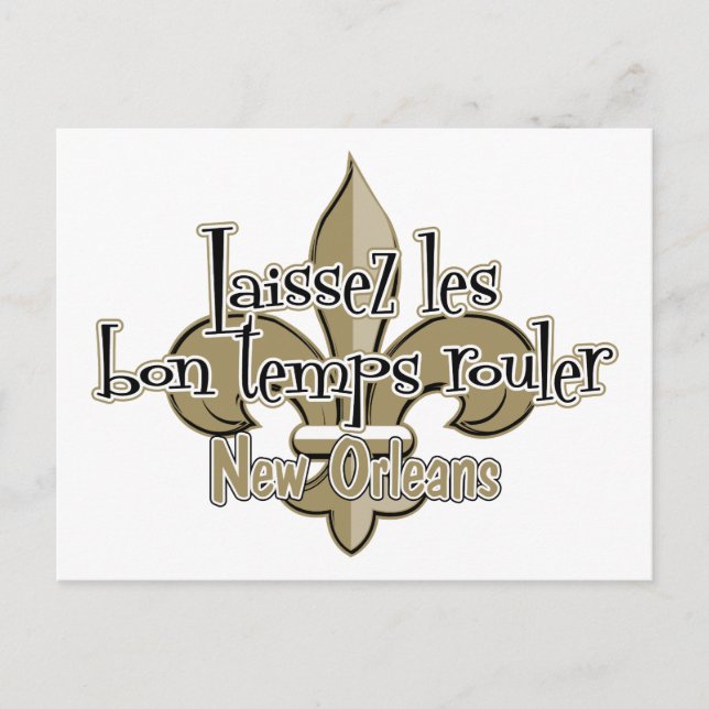 Laissez le bon temps rouler postcard (Front)