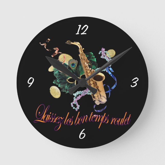 Laissez le Bon Temps Roulet Wall Clock (Front)