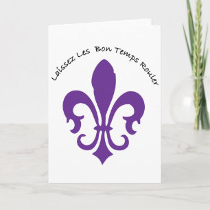 Laissez les bon temps rouler card