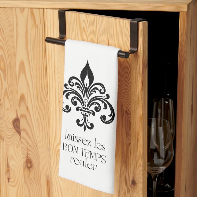 Laissez Les Bon Temps Rouler Kitchen Towel (Thirds Fold)