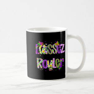 Laissez les bon temps rouler mardi gras beads fleu coffee mug