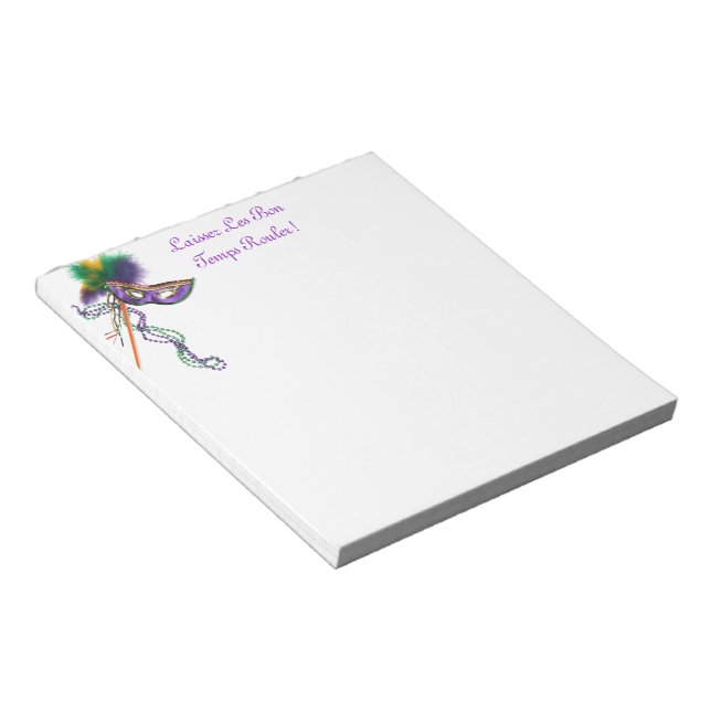 Laissez Les Bon Temps Rouler! Notepad (Angled)