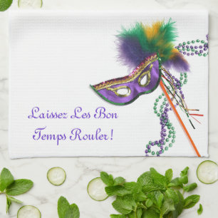 Laissez Les Bon Temps Rouler! Tea Towel