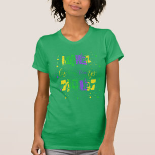 Laissez les bon temps rouler Typography Mardi Gras T-Shirt