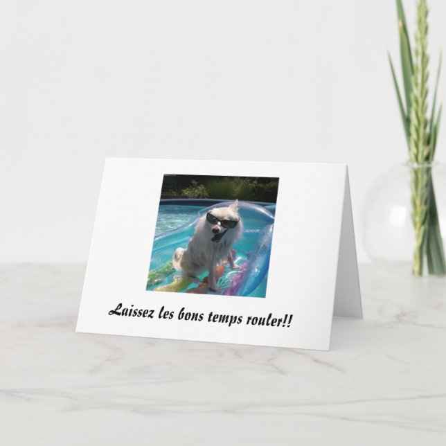 Laissez les bons temps rouler!! card (Front)