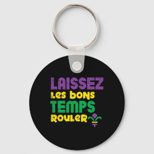 Laissez Les Bons Temps Rouler Mardi Gras Tee Men W Key Ring