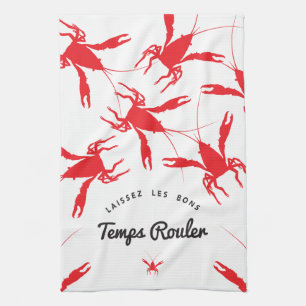 Laissez Les Bons Temps Rouler Tea Towel