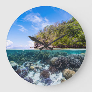 Laja Ampat Underwater 2 Large Clock
