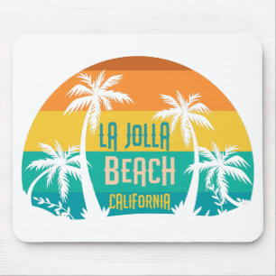 LaJolla Beach Retro Mouse Mat