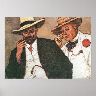 Lajos und Odon by Jozsef Rippl-Ronai Poster