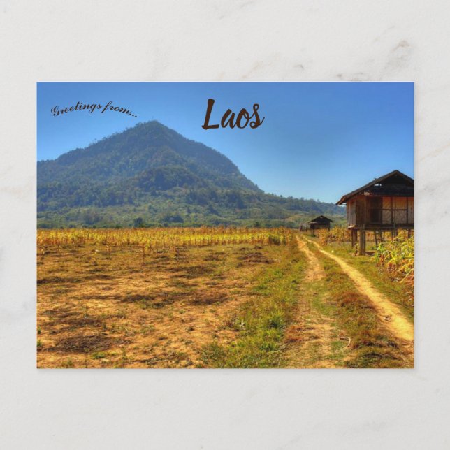 Lak Sao Laos Postcard (Front)