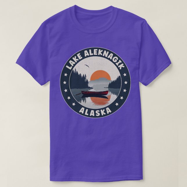 Lake Aleknagik Alaska Sunset TShirt (Design Front)