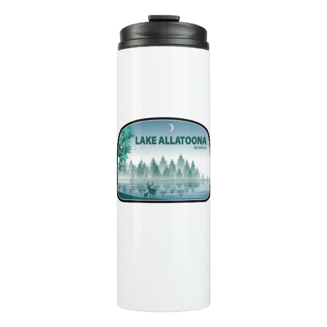 Lake Allatoona Georgia Deer Thermal Tumbler (Front)