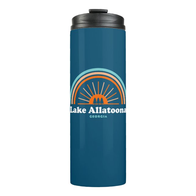 Lake Allatoona Georgia Rainbow Thermal Tumbler (Front)