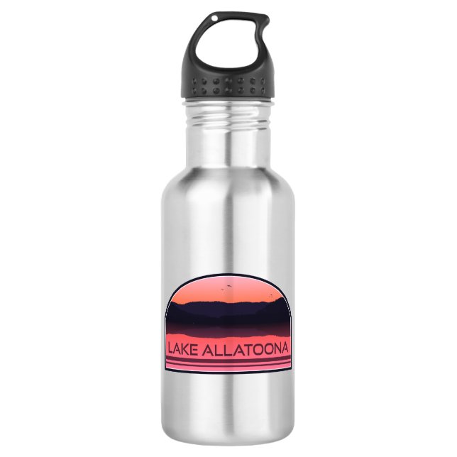 Lake Allatoona Georgia Red Sunrise 532 Ml Water Bottle (Front)
