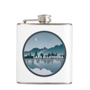 Lake Allatoona Georgia Reflection Hip Flask