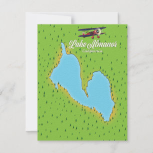 Lake Almanor California USA map