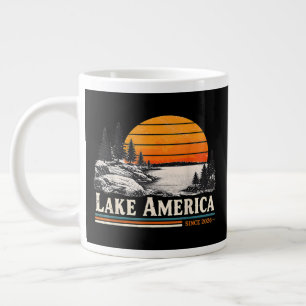 Lake America 2026 Vintage Large Coffee Mug