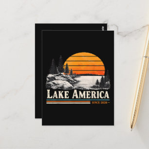Lake America 2026 Vintage Postcard