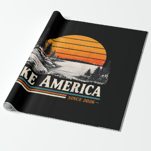Lake America 2026 Vintage Wrapping Paper