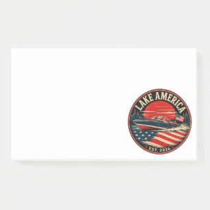 Lake America est 2026 political humour Post-it Notes