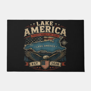 Lake America USA Previously Funny Patriotic Doormat