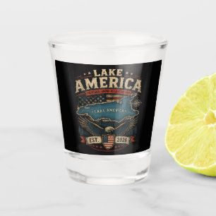 Lake America USA Previously Funny Patriotic Shot Glass