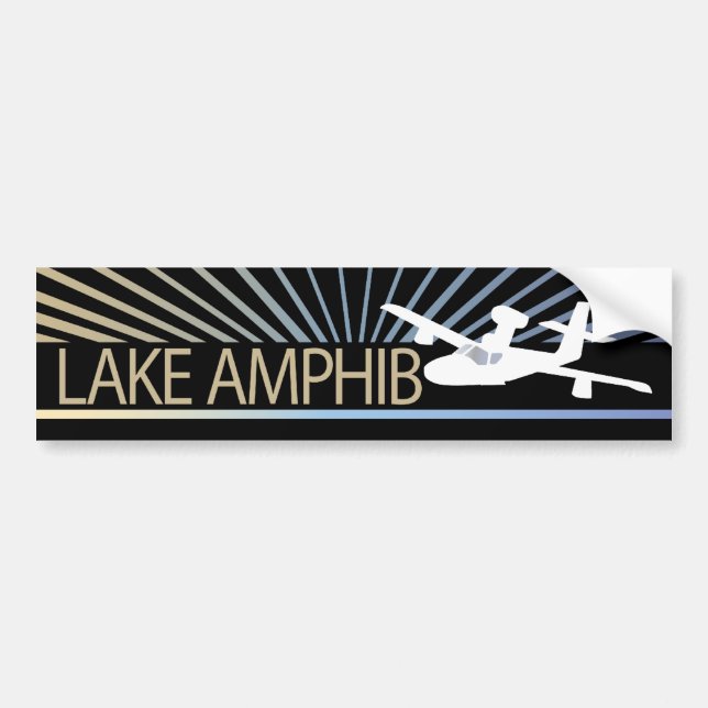 Lake Amphib Aviation Bumper Sticker (Front)