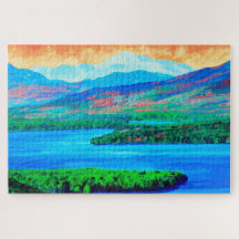 Lake and Mountain Landscape puzzle