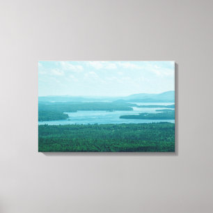 Lake and Mountain View Canvas Print