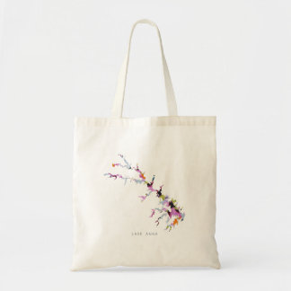 Lake Anna Silhouette Map Tote Bag