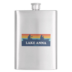 Lake Anna Virginia Canoe Hip Flask