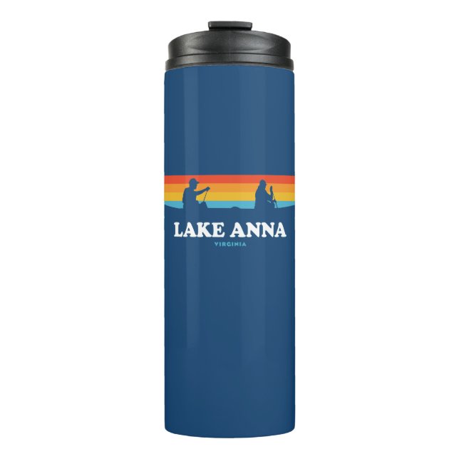 Lake Anna Virginia Canoe Thermal Tumbler (Front)