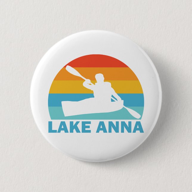 Lake Anna Virginia Kayak 6 Cm Round Badge (Front)