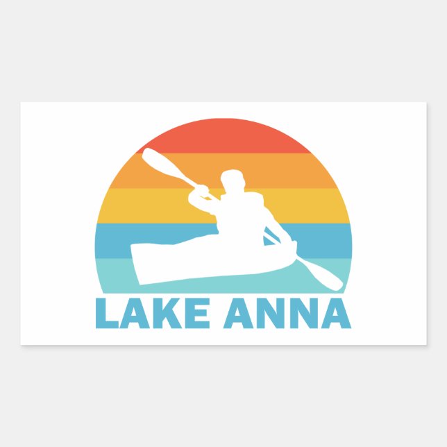 Lake Anna Virginia Kayak Rectangular Sticker (Front)