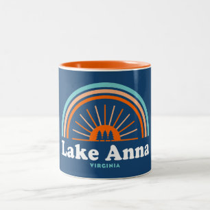 Lake Anna Virginia Rainbow Two-Tone Coffee Mug
