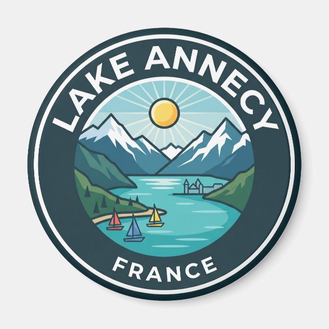 Lake Annecy France Magnet (Front)