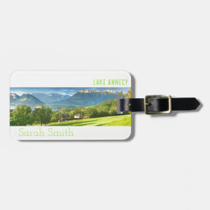 Lake Annecy Personnalised Luggage Tag